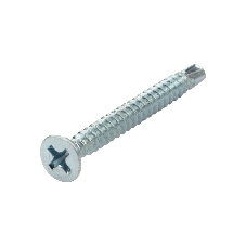 Саморез оконный Kranz сверло, 3.9х38, белый цинк, короб (500 шт./уп.)