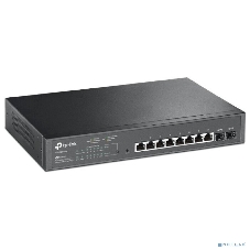 Коммутатор TP-Link JetStream 10-Port Gigabit Smart Switch with 8-Port PoE+, 8× Gigabit PoE+ Ports, 2× Gigabit SFP Slots, 802.3at/af, 150 W PoE Power, 1U 13-inch Rack-mountable Steel CaseIntegration with Omada SDN Controller, 802.1Q VLAN, STP/RSTP/MSTP, IGMP Snoopi
