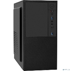 Компьютерный корпус Minitower ExeGate BAA-308U2 (mATX, без БП, 1хUSB/2хUSB 3.0, HD Audio, черный)