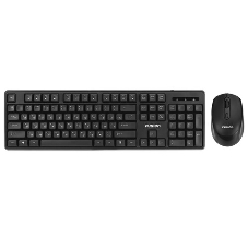 Комплект клавиатура+мышь Fusion GKIT-752 беспроводной, USB, 1000 DPI, чёрный