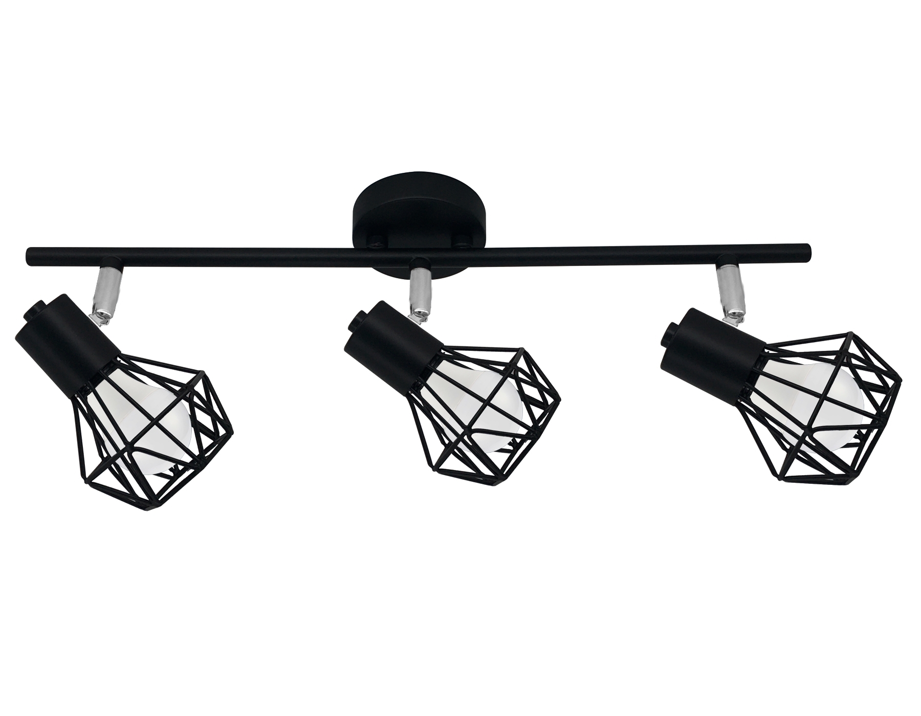Светильник Ambrella light TR8622/3 BK/CH черный/хром E27*3 max 40W 460*91*175