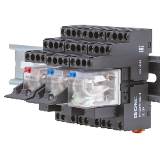 Колодка с винтовыми клеммами для реле на 4 группы: IR-24DC/220DC/230AC-4CO