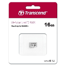 Флеш карта microSD 16Gb Transcend microSDHC Class 10 UHS-1 U1, (без адаптера), TLC