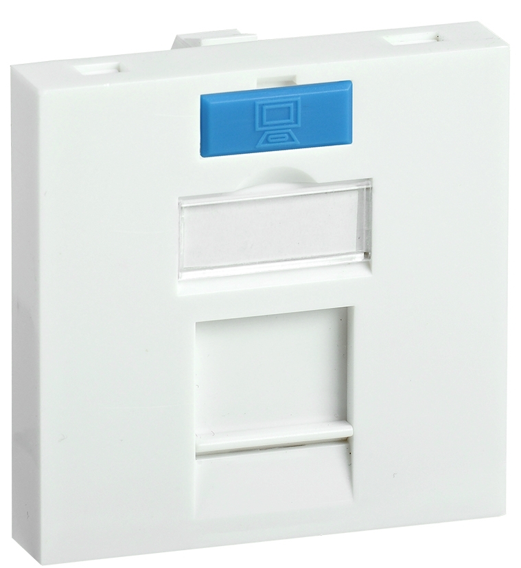 Вставка IEK ITK 45х45мм для 1 мод. Keystone Jack с маркером
