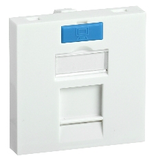 Вставка IEK ITK 45х45мм для 1 мод. Keystone Jack с маркером Вставка IEK ITK 45х45мм для 1 мод. Keystone Jack с маркером