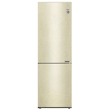 Холодильник LG GA-B509CECL бежевый, двухкамерный, 277/107л, морозилка снизу, No Frost