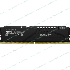 Оперативная память Kingston Fury Beast, DDR5, 16GB (1x16 GB), 5200 MHz, CL40, DIMM, с радиатором, черный