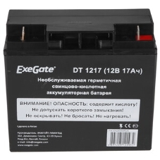 Батарея для ИБП ExeGate DT 1217 (12V 17Ah, клеммы F3 (болт М5 с гайкой))