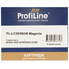 Картридж струйный ProfiLine PL-LC39/985M для принтеров Brother DCP-J125/DCP-J315W/DCP-J515W/MFC-J220/MFC-J265W/MFC-J410/MFC-J415W с чернилами Magenta