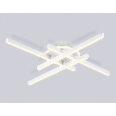 Потолочный светодиодный светильник Ambrella light FL6281 WH белый 58W 3000K-6400K 700*700*85 (ПДУ ИК)