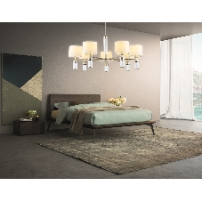 Люстра Ambrella light LH71303/7 CGD/WH золото/белый E14/7 max 40W D860*740