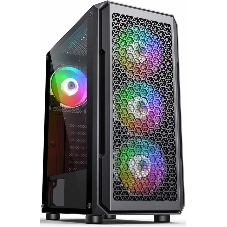 Компьютерный корпус Accord 3338 черный без БП ATX 1xUSB2.0 1xUSB3.0 1xUSB3.1 audio bott PSU