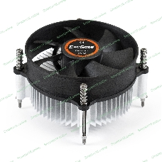 Кулер для процессора ExeGate EK-11508 серебристый/черный, 90 мм, алюминий, 2200 об/мин, 22 дБ, 3 pin, 75 Вт, 60 мм