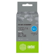 Картридж ленточный Cactus CS-M21-500595WT черный шрифт, белый фон (12.7 мм, 6.4 м) для Brady BMP21-PLUS, BMP21-LAB