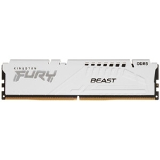 Оперативная память Kingston Fury Beast, DDR5, 32Gb (1x32GB), 6000MHz, CL36, DIMM, с радиатором, белый