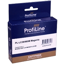 Картридж струйный ProfiLine PL-LC39/985M для принтеров Brother DCP-J125/DCP-J315W/DCP-J515W/MFC-J220/MFC-J265W/MFC-J410/MFC-J415W с чернилами Magenta