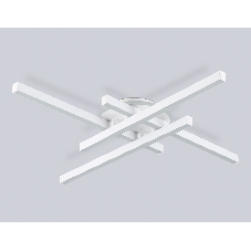 Потолочный светодиодный светильник Ambrella light FL6281 WH белый 58W 3000K-6400K 700*700*85 (ПДУ ИК)