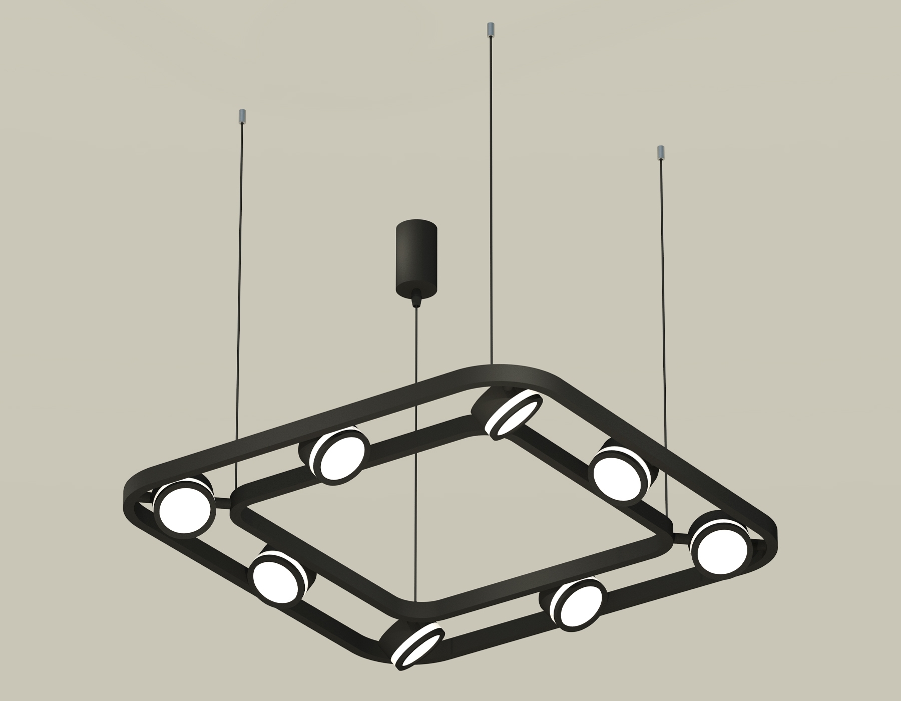 Светильник Ambrella light XB9182150/8 SBK/FR черный песок/белый матовый GX53 (C9182, N8415)