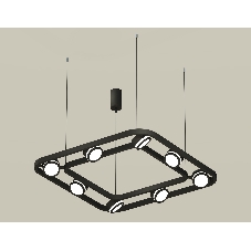 Светильник Ambrella light XB9182150/8 SBK/FR черный песок/белый матовый GX53 (C9182, N8415)