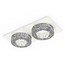 Комплект встраиваемого светильника Ambrella light XC7635020 SWH/CL белый песок/прозрачный MR16 GU5.3 (C7635, N7191)