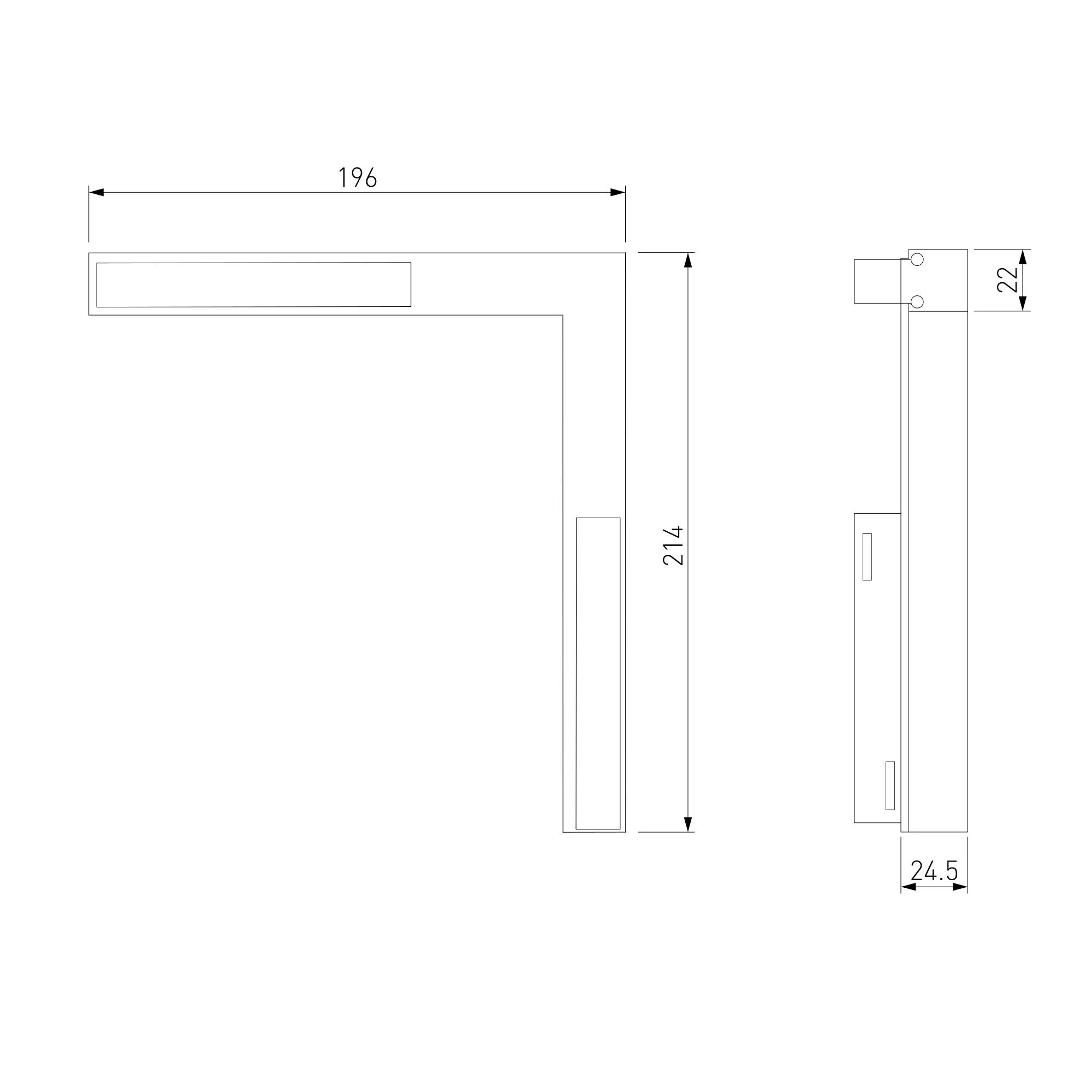 Трековый светильник Slim Magnetic L03 24W 4200K Link (черный) 85031/01