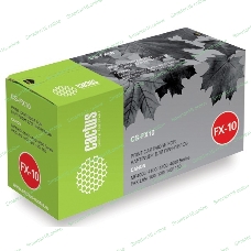 Картридж лазерный Cactus CS-FX10S черный (2000 стр.) для Canon MF4000/4100/4200/4600/FAX-L95/100/120