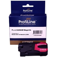 Картридж струйный ProfiLine PL-LC39/985M для принтеров Brother DCP-J125/DCP-J315W/DCP-J515W/MFC-J220/MFC-J265W/MFC-J410/MFC-J415W с чернилами Magenta