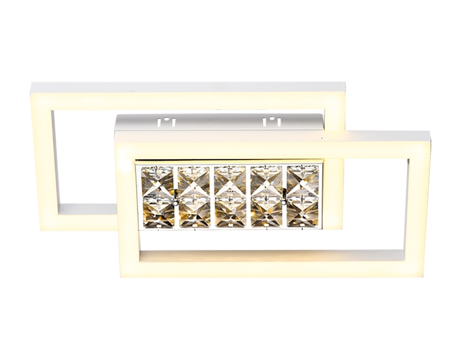 Настенно-потолочный светодиодный светильник Ambrella light FA107 WH белый 15W 3000K 380*200*85 (Без ПДУ)