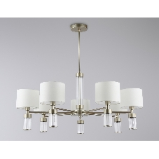 Люстра Ambrella light LH71303/7 CGD/WH золото/белый E14/7 max 40W D860*740