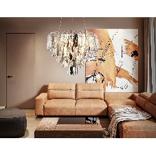 Светильник Ambrella light TR5256/8 SGD/CL золото/прозрачный E27*8 max 40W D500*350