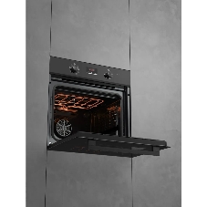 Духовой шкаф Kuppersberg HM 628 Black 11, High-Tech, 70 л, комбинированное управление, дисплей, таймер, 11 режимов, макс. температура 250 градусов, гриль, телескопические направляющие (на 1 уровень), энергоэффективность А, цвет черный, цвет фурнитуры черный