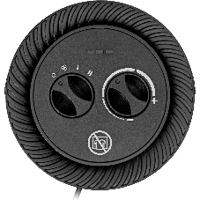Тепловентилятор керамический Denzel DTFC-1200S, черный, 600/1200 Вт, 12 м2, 3 режима, термостат
