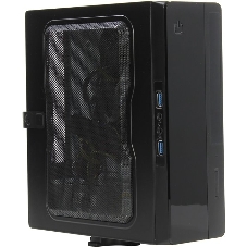 Компьютерный корпус Powerman EQ101BK slim ATX 200W Black 6117857 (8см Fan, 2* USB 3.0, Audio, PM-200ATX-PRO APFC)