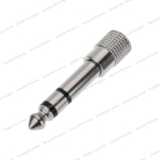 Переходник штекер Rexant стерео 6,3 мм - гнездо стерео 3,5 м м, металл