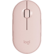 Мышь беспроводная Logitech Pebble M350 розовый, 1000 dpi, радиоканал, Bluetooth, USB, кнопки - 3