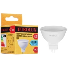 Лампа светодиодная EUROLUX LL-E-MR16-7W-230-2,7K-GU5.3