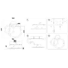Светильник Ambrella light FA8515/3 BK черный 143W 3000K-6400K 500*500*80 (ПДУ РАДИО 2.4G)