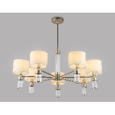 Люстра Ambrella light LH71303/7 CGD/WH золото/белый E14/7 max 40W D860*740