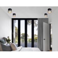 Светильник Ambrella light TN6572 BK черный IP44 GX53 max 15W D82*65