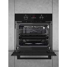 Духовой шкаф Kuppersberg HM 628 Black 11, High-Tech, 70 л, комбинированное управление, дисплей, таймер, 11 режимов, макс. температура 250 градусов, гриль, телескопические направляющие (на 1 уровень), энергоэффективность А, цвет черный, цвет фурнитуры черный