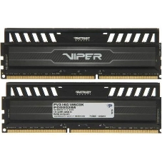 Оперативная память Patriot Viper 3, DDR3, 16GB (2x8 GB), 1866 MHz, CL10, DIMM, радиатор, черный