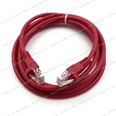 Патч-корд Buro cat.5e 2м красный RJ-45 (m)-RJ-45 (m)