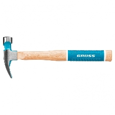 Молоток-гвоздодер Gross AMERICAN HICKORY 280 г, угол 75, магнит, обрезиненная рукоятка