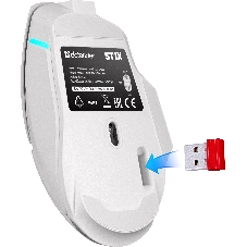 Мышь беспроводная Defender Stix GM-009 белый, 3200 dpi, радиоканал, USB, кнопки - 7
