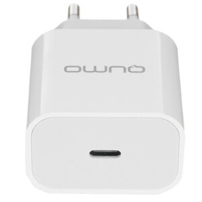 Сетевое зарядное устройство Qumo Energy light (Charger 0051) PD 20W, 1USB, Type-C, белый