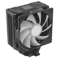 Устройство охлаждения(кулер) Thermalright Burst Assassin Vision 120 Soc-AM5/AM4/1200/1700/1851 черный 4-pin 25.6dB Al+Cu LCD Ret (BA120-VISION-BL)
