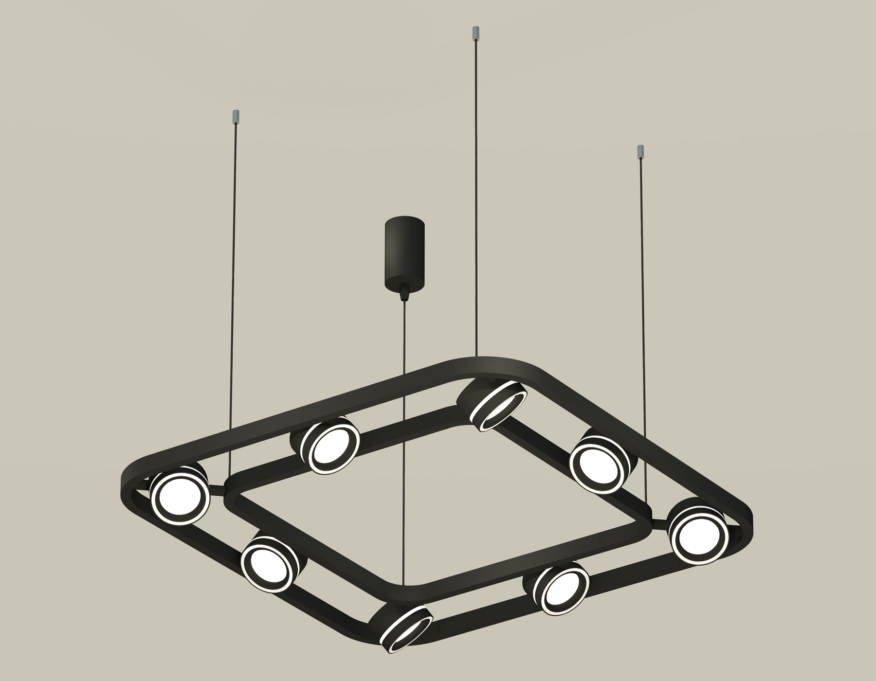 Светильник Ambrella light XB9182151/8 SBK/FR черный песок/белый матовый GX53 (C9182, N8434)