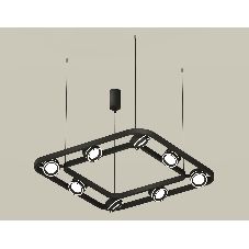 Светильник Ambrella light XB9182151/8 SBK/FR черный песок/белый матовый GX53 (C9182, N8434)