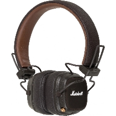 Беспроводные/проводные наушники Marshall Major IV коричневый, накладные, Bluetooth + проводной, беспроводная зарядка, до 80 ч