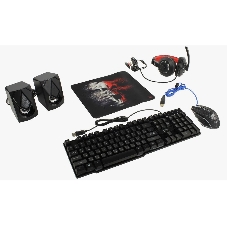 Комплект клавиатура+мышь Defender Tor MHP-127 проводной, USB, 3200 DPI, чёрный